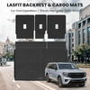 image:imageLASFIT Cargo Mat for Ford Expedition 8 Seats Standard 20212024Not Fit 7 Seats Max Backrest Liner Custom Fit All Weather Protector Split Design Easy Installation Trunk with Seatback Mat4 pcs Black112526Expedition MaxNavigator LCargoSeatback