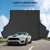 image:imageLASFIT Cargo Mat for Ford Expedition 8 Seats Standard 20212024Not Fit 7 Seats Max Backrest Liner Custom Fit All Weather Protector Split Design Easy Installation Trunk with Seatback Mat4 pcs Black121523  Mustang  Cargo