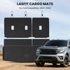 image:imageLASFIT Cargo Mat for Ford Expedition 8 Seats Standard 20212024Not Fit 7 Seats Max Backrest Liner Custom Fit All Weather Protector Split Design Easy Installation Trunk with Seatback Mat4 pcs Black112124Expedition Standard 8SeatCargoSeatback