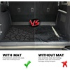 image:imageLASFIT Cargo Mat for Ford Expedition 8 Seats Standard 20212024Not Fit 7 Seats Max Backrest Liner Custom Fit All Weather Protector Split Design Easy Installation Trunk with Seatback Mat4 pcs Black102126 Bronco 4Door Cargo