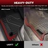 image:imageLASFIT Floor Mats for Jeep Wrangler Unlimited 4XE 20212025 4 Door Without Subwoofer Plugin Hybrid EVGas PHEV All Weather Car Mats Floor Liners Cargo Liner Seatback Cargo Mat BlackCompass 1726