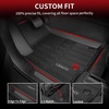 image:imageLASFIT Floor Mats for Jeep Wrangler Unlimited 4XE 20212025 4 Door Without Subwoofer Plugin Hybrid EVGas PHEV All Weather Car Mats Floor Liners Cargo Liner Seatback Cargo Mat BlackGrand Cherokee L 6 Seats 2126