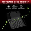 image:imageLASFIT Floor Mats for Jeep Wrangler Unlimited 4XE 20212025 4 Door Without Subwoofer Plugin Hybrid EVGas PHEV All Weather Car Mats Floor Liners Cargo Liner Seatback Cargo Mat BlackCherokee 1523