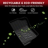 image:imageLASFIT Floor Mats for Jeep Wrangler Unlimited 4XE 20212025 4 Door Without Subwoofer Plugin Hybrid EVGas PHEV All Weather Car Mats Floor Liners Cargo Liner Seatback Cargo Mat BlackWrangler 4XE Set 2125