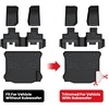 image:imageLASFIT Floor Mats for Jeep Wrangler Unlimited 4XE 20212025 4 Door Without Subwoofer Plugin Hybrid EVGas PHEV All Weather Car Mats Floor Liners Cargo Liner Seatback Cargo Mat BlackWrangler JK 1418