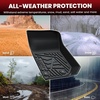 image:imageLASFIT Floor Mats for Jeep Wrangler Unlimited 4XE 20212025 4 Door Without Subwoofer Plugin Hybrid EVGas PHEV All Weather Car Mats Floor Liners Cargo Liner Seatback Cargo Mat BlackWrangler JK 1418