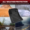 image:imageLASFIT Floor Mats for Jeep Wrangler Unlimited 4XE 20212025 4 Door Without Subwoofer Plugin Hybrid EVGas PHEV All Weather Car Mats Floor Liners Cargo Liner Seatback Cargo Mat BlackCompass 1726
