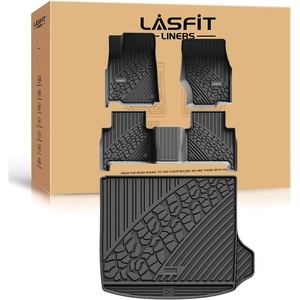 image:imageLASFIT Floor Mats for Jeep Wrangler Unlimited 4XE 20212025 4 Door Without Subwoofer Plugin Hybrid EVGas PHEV All Weather Car Mats Floor Liners Cargo Liner Seatback Cargo Mat BlackGrand Cherokee 5 Seats 2226