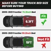 image:imageLASFIT Bed Mat for Nissan Frontier 20222026 6FT733 Inches Not Fit Dropin Bed Liners All Weather TPE Custom Fit Truck Bed Mat for Frontier 2022 2023 2024 2025 2026 Crew Cab Bed Liner BlackFits For Nissan Frontier 200520211 Pcs