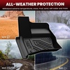 image:imageLASFIT Front Floor Mats 20192026 for Chevrolet SilveradoGMC Sierra 1500 20202026 SilveradoSierra 2500HD 3500HD Only Regular CabBench Seat All Weather TPE Custom Floor Liners 1st Row Only320202025For Land Rover Defender 110 5 seatsFull Set Mats