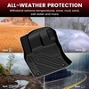image:imageLASFIT Front Floor Mats 20192026 for Chevrolet SilveradoGMC Sierra 1500 20202026 SilveradoSierra 2500HD 3500HD Only Regular CabBench Seat All Weather TPE Custom Floor Liners 1st Row Only120222025For Volkswagen TaosFull Set Mats