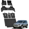 image:imageLASFIT Front Floor Mats 20192026 for Chevrolet SilveradoGMC Sierra 1500 20202026 SilveradoSierra 2500HD 3500HD Only Regular CabBench Seat All Weather TPE Custom Floor Liners 1st Row Only320202025For Land Rover Defender 110 5 seatsFull Set Mats