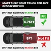 image:imageLASFIT Truck Bed Mat 20192026 for Chevrolet Chevy Silverado 1500  GMC Sierra 1500 Only Fit 82FT Bed Bed Liner for Chevy Silverado GMC Sierra 1500 Not Fit Optional CarbonPro Bed1 For Ford SuperDuty  1726  675FT Bed Mat