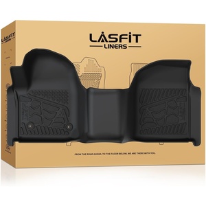 image:imageLASFIT Front Floor Mats 20192026 for Chevrolet SilveradoGMC Sierra 1500 20202026 SilveradoSierra 2500HD 3500HD Only Regular CabBench Seat All Weather TPE Custom Floor Liners 1st Row Only520192026 For 1500 2500HD 3500HD Regular CabBench Seat