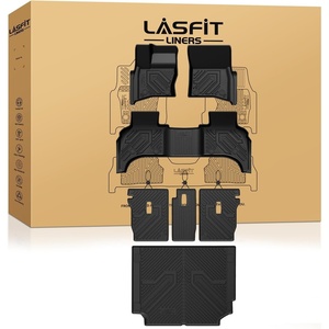 image:imageLASFIT Front Floor Mats 20192026 for Chevrolet SilveradoGMC Sierra 1500 20202026 SilveradoSierra 2500HD 3500HD Only Regular CabBench Seat All Weather TPE Custom Floor Liners 1st Row Only320202025For Land Rover Defender 110 5 seatsFull Set Mats