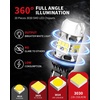 image:imageLASFIT 7440 7443 Brake Light LED bulb Built in Resistor for Red Tail Light Upgraded Bright 7444na 7441 7444 7440NA W21W WY21W LED Canbus Ready Stop Lights Pack of 2White