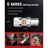 image:imageLASFIT 7440 7443 Brake Light LED bulb Built in Resistor for Red Tail Light Upgraded Bright 7444na 7441 7444 7440NA W21W WY21W LED Canbus Ready Stop Lights Pack of 2AmberWhite
