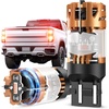 image:imageLASFIT 7440 7443 Brake Light LED bulb Built in Resistor for Red Tail Light Upgraded Bright 7444na 7441 7444 7440NA W21W WY21W LED Canbus Ready Stop Lights Pack of 2Red