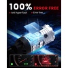 image:imageLASFIT 7440 7443 Brake Light LED bulb Built in Resistor for Red Tail Light Upgraded Bright 7444na 7441 7444 7440NA W21W WY21W LED Canbus Ready Stop Lights Pack of 2Red