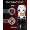 image:imageLASFIT 7440 7443 Brake Light LED bulb Built in Resistor for Red Tail Light Upgraded Bright 7444na 7441 7444 7440NA W21W WY21W LED Canbus Ready Stop Lights Pack of 2Amber