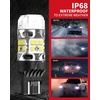 image:imageLASFIT 7440 7443 Brake Light LED bulb Built in Resistor for Red Tail Light Upgraded Bright 7444na 7441 7444 7440NA W21W WY21W LED Canbus Ready Stop Lights Pack of 2White