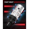 image:imageLASFIT 7440 7443 Brake Light LED bulb Built in Resistor for Red Tail Light Upgraded Bright 7444na 7441 7444 7440NA W21W WY21W LED Canbus Ready Stop Lights Pack of 2Red