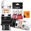 image:imageLASFIT 7440 7443 Brake Light LED bulb Built in Resistor for Red Tail Light Upgraded Bright 7444na 7441 7444 7440NA W21W WY21W LED Canbus Ready Stop Lights Pack of 2Amber