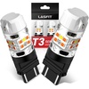 image:imageLASFIT 7440 7443 Brake Light LED bulb Built in Resistor for Red Tail Light Upgraded Bright 7444na 7441 7444 7440NA W21W WY21W LED Canbus Ready Stop Lights Pack of 2AmberWhite