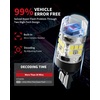 image:imageLASFIT 7440 7443 Brake Light LED bulb Built in Resistor for Red Tail Light Upgraded Bright 7444na 7441 7444 7440NA W21W WY21W LED Canbus Ready Stop Lights Pack of 2White