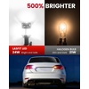 image:imageLASFIT CANBUS 3157 LED Bulb Red3057 4157 LED With Builtin Resistor for Brake Light Bulbs with Fan3156 Anti Hyper Flash Error Free for 20072013 Silverado 1500Tail Lights Stop Lights Pack of 2White