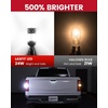 image:imageLASFIT CANBUS 3157 LED Bulb Red3057 4157 LED With Builtin Resistor for Brake Light Bulbs with Fan3156 Anti Hyper Flash Error Free for 20072013 Silverado 1500Tail Lights Stop Lights Pack of 2White