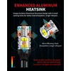 image:imageLASFIT CANBUS 3157 LED Bulb Red3057 4157 LED With Builtin Resistor for Brake Light Bulbs with Fan3156 Anti Hyper Flash Error Free for 20072013 Silverado 1500Tail Lights Stop Lights Pack of 2White