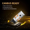image:imageLASFIT CANBUS 3157 LED Bulb Red3057 4157 LED With Builtin Resistor for Brake Light Bulbs with Fan3156 Anti Hyper Flash Error Free for 20072013 Silverado 1500Tail Lights Stop Lights Pack of 2Amber