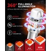 image:imageLASFIT CANBUS 3157 LED Bulb Red3057 4157 LED With Builtin Resistor for Brake Light Bulbs with Fan3156 Anti Hyper Flash Error Free for 20072013 Silverado 1500Tail Lights Stop Lights Pack of 2Amber