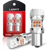 image:imageLASFIT CANBUS 3157 LED Bulb Red3057 4157 LED With Builtin Resistor for Brake Light Bulbs with Fan3156 Anti Hyper Flash Error Free for 20072013 Silverado 1500Tail Lights Stop Lights Pack of 2Amber