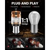 image:imageLASFIT CANBUS 3157 LED Bulb Red3057 4157 LED With Builtin Resistor for Brake Light Bulbs with Fan3156 Anti Hyper Flash Error Free for 20072013 Silverado 1500Tail Lights Stop Lights Pack of 2Amber