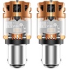 image:imageLASFIT CANBUS 3157 LED Bulb Red3057 4157 LED With Builtin Resistor for Brake Light Bulbs with Fan3156 Anti Hyper Flash Error Free for 20072013 Silverado 1500Tail Lights Stop Lights Pack of 2Amber
