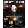 image:imageLASFIT CANBUS 3157 LED Bulb Red3057 4157 LED With Builtin Resistor for Brake Light Bulbs with Fan3156 Anti Hyper Flash Error Free for 20072013 Silverado 1500Tail Lights Stop Lights Pack of 2SwitchbackAmberWhite 