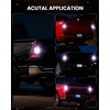 image:imageLASFIT CANBUS 3157 LED Bulb Red3057 4157 LED With Builtin Resistor for Brake Light Bulbs with Fan3156 Anti Hyper Flash Error Free for 20072013 Silverado 1500Tail Lights Stop Lights Pack of 2White