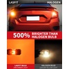 image:imageLASFIT CANBUS 3157 LED Bulb Red3057 4157 LED With Builtin Resistor for Brake Light Bulbs with Fan3156 Anti Hyper Flash Error Free for 20072013 Silverado 1500Tail Lights Stop Lights Pack of 2Amber