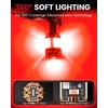 image:imageLASFIT CANBUS 3157 LED Bulb Red3057 4157 LED With Builtin Resistor for Brake Light Bulbs with Fan3156 Anti Hyper Flash Error Free for 20072013 Silverado 1500Tail Lights Stop Lights Pack of 2Red