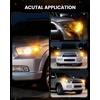 image:imageLASFIT CANBUS 3157 LED Bulb Red3057 4157 LED With Builtin Resistor for Brake Light Bulbs with Fan3156 Anti Hyper Flash Error Free for 20072013 Silverado 1500Tail Lights Stop Lights Pack of 2Amber