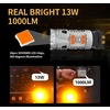 image:imageLASFIT CANBUS 3157 LED Bulb Red3057 4157 LED With Builtin Resistor for Brake Light Bulbs with Fan3156 Anti Hyper Flash Error Free for 20072013 Silverado 1500Tail Lights Stop Lights Pack of 2Amber