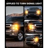 image:imageLASFIT CANBUS 3157 LED Bulb Red3057 4157 LED With Builtin Resistor for Brake Light Bulbs with Fan3156 Anti Hyper Flash Error Free for 20072013 Silverado 1500Tail Lights Stop Lights Pack of 2Amber