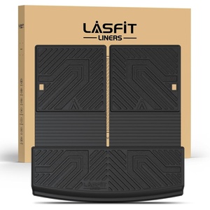 image:imageLASFIT Cargo Mat for Audi Q5SQ5 20092017 Custom Fit AllWeather TPE Trunk Mat for Audi Accessories Waterproof Easy to Clean Black220182024For VW TiguanBackrest  Cargo
