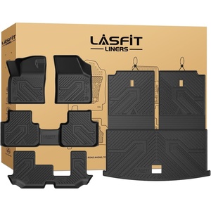 image:imageLASFIT Cargo Mat for Audi Q5SQ5 20092017 Custom Fit AllWeather TPE Trunk Mat for Audi Accessories Waterproof Easy to Clean Black220192026For VW AtlasFloor  Backrest  Cargo