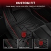 image:imageLASFIT Floor Mats amp Cargo Liner for 20202026 Volvo XC90 NonPHEV 6 Seats Only Custom Fit All Weather TPE Floor Liners Refined Interior Protection 1st 2nd 3rd Row Mats Trunk Mat amp Backrest Mats20212026 For SuburbanYukon XLEscalade ESV
