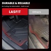 image:imageLASFIT Floor Mats amp Trunk Mat amp Backrest Mat for Toyota RAV4 2026 Hybrid Not Fit Plugin Hybrid Fit for Cargo with Subwoofer RAV 4 All Weather TPE Custom Fit Automotive Car Liner Accessories Black320192025RAV4 HybridFull Set Mats