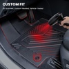 image:imageLASFIT Floor Mats amp Trunk Mat amp Backrest Mat for Toyota RAV4 2026 Hybrid Not Fit Plugin Hybrid Fit for Cargo with Subwoofer RAV 4 All Weather TPE Custom Fit Automotive Car Liner Accessories Black320192025RAV4 HybridFull Set Mats