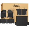image:imageLASFIT Floor Mats amp Trunk Mat amp Backrest Mat for Toyota RAV4 2026 Hybrid Not Fit Plugin Hybrid Fit for Cargo with Subwoofer RAV 4 All Weather TPE Custom Fit Automotive Car Liner Accessories Black320062012RAV4 5 SeatFull Set Mats